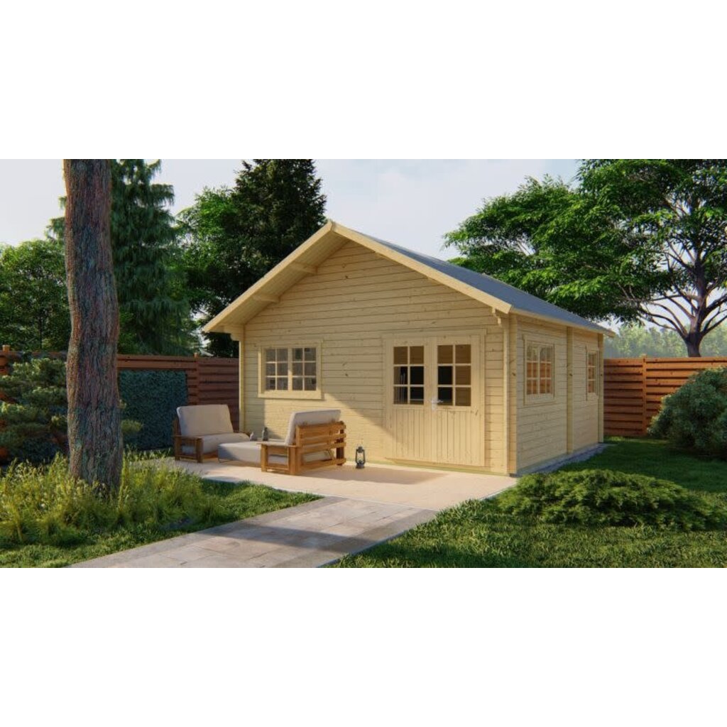 Tuinhuis Big Llanes - 44 mm - onbehandeld