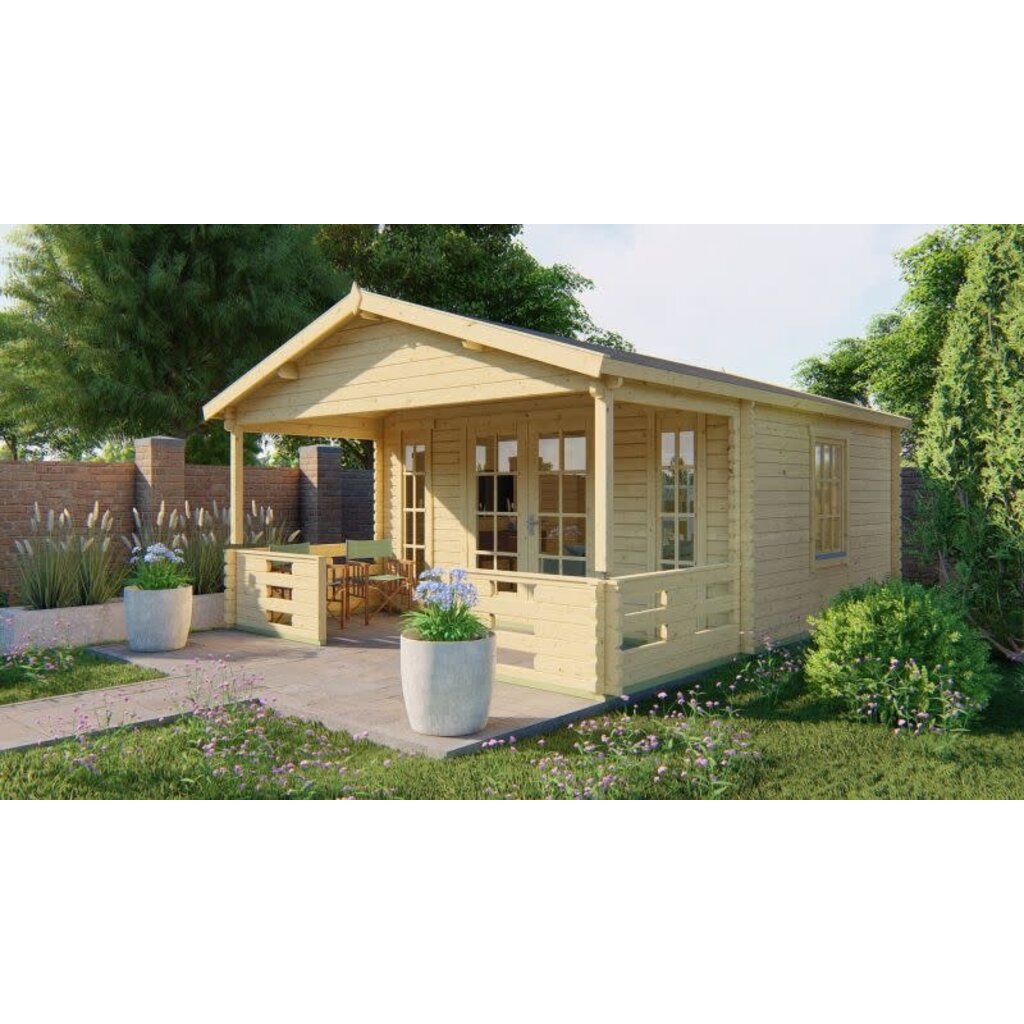 Tuinhuis Heino - 44 mm - Vuren onb.