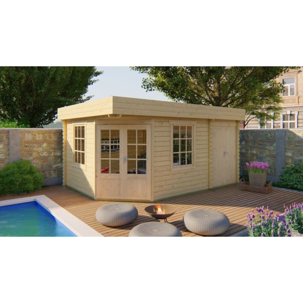 Tuinhuis Helge - 44 mm - Vuren onb.