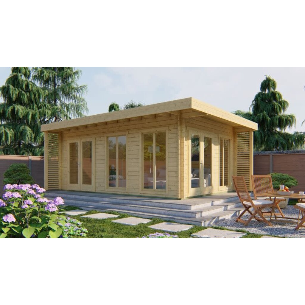 Tuinhuis Hildegard - 44 mm - Vuren onb.