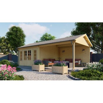 Tuinhuis Kwaspa - 44 mm - Vuren onb.