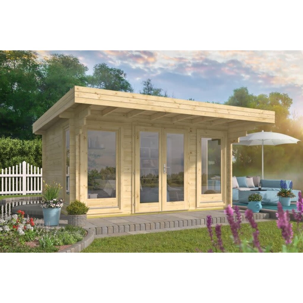 Tuinhuis Lory - 44 mm - Vuren onb.