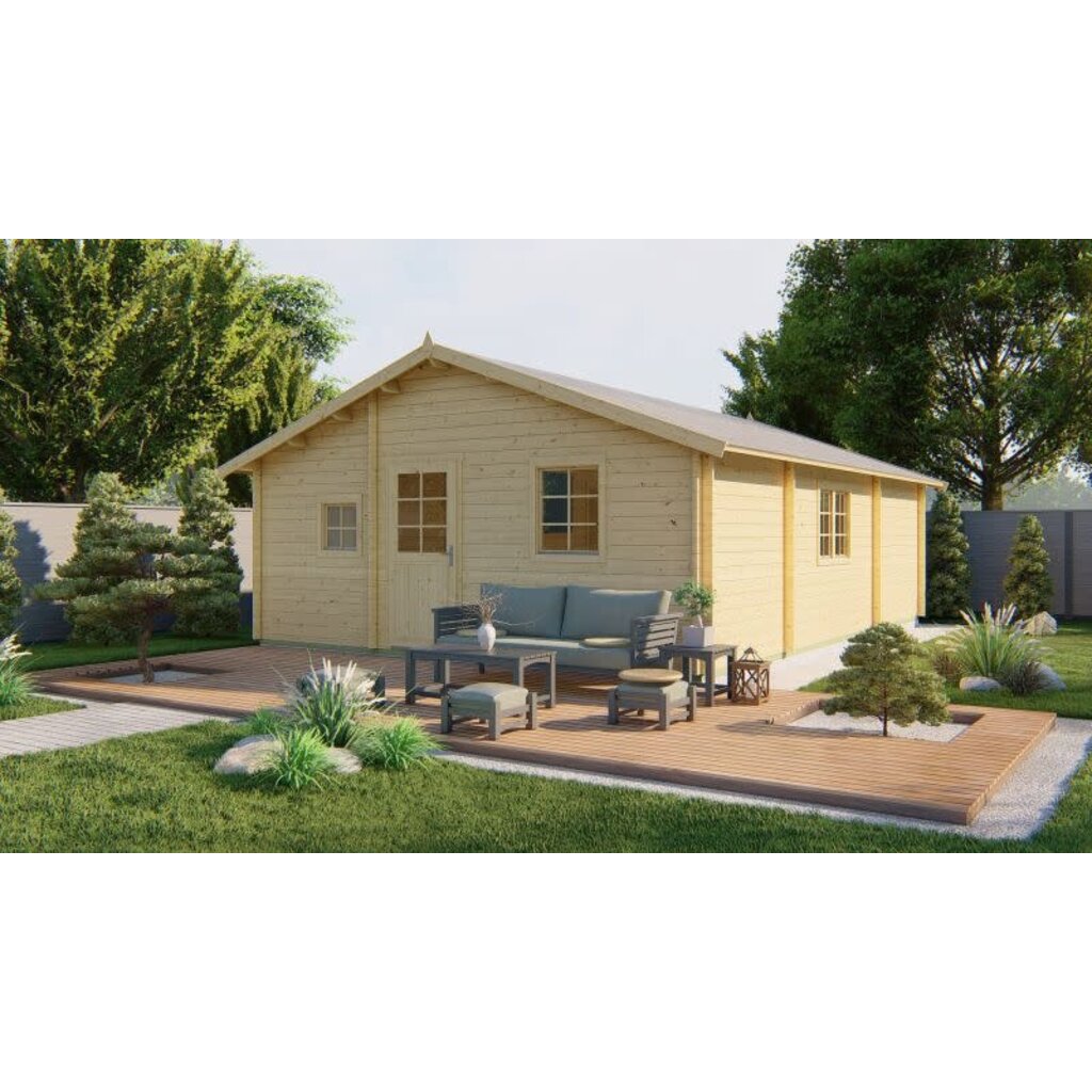 Tuinhuis Malaga - 44 mm - onbehandeld