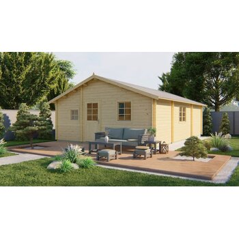 Tuinhuis Malaga - 44 mm - onbehandeld