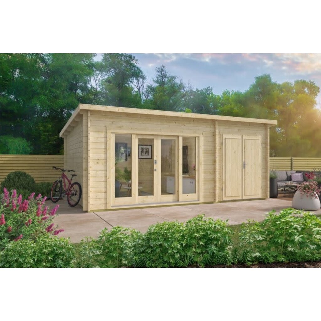 Tuinhuis Meg - 44 mm - onbehandeld