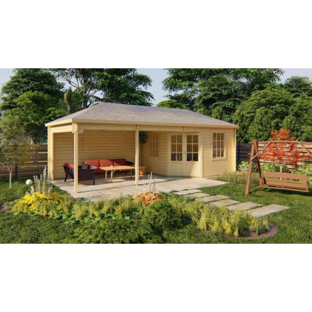 Tuinhuis Paiva - 44 mm - Vuren onb.