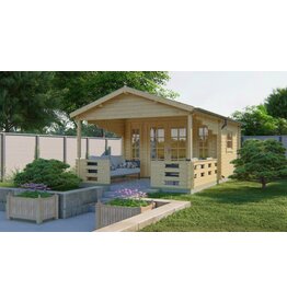 Tuinhuis Sanstrov - 44 mm - Vuren onb.
