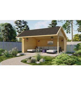Tuinhuis Thoringen - 44 mm - Vuren onb.