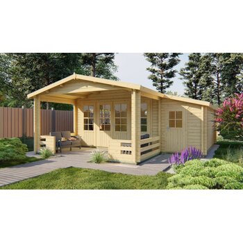 Tuinhuis Manchester - 58 mm - Vuren onb.