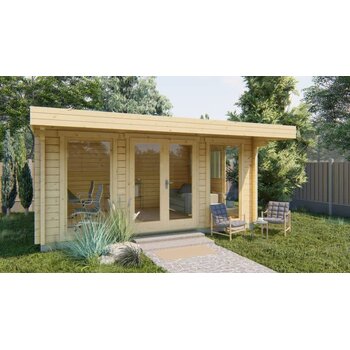 Blokhut - Tuinhuis Mia - 70 mm - onbehandeld