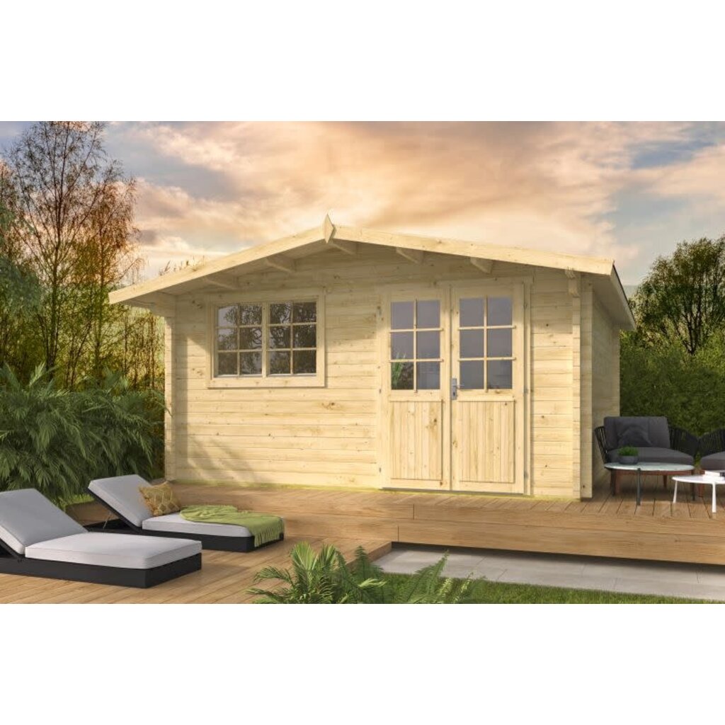 Blokhut - Tuinhuis Dingle - 70 mm - vuren onbehandeld