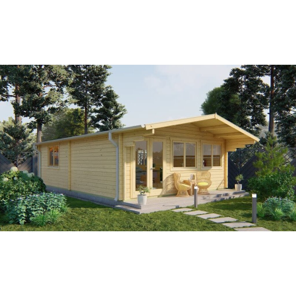 Blokhut - Tuinhuis Ballyragget - 70 mm - vuren onbehandeld