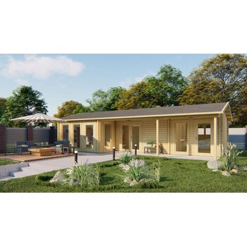 Blokhut - Tuinhuis Letterkenny - 70 mm - vuren onbehandeld