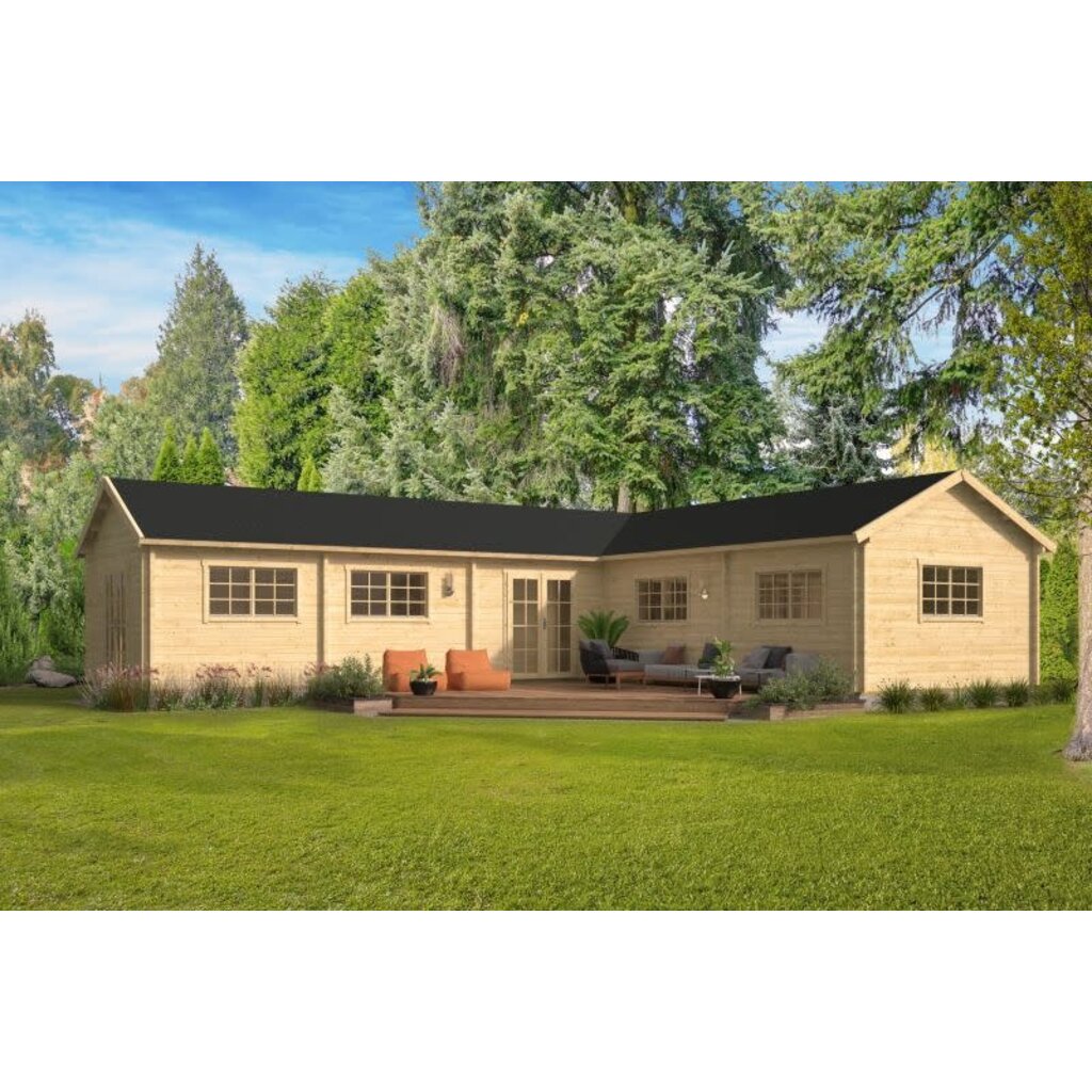 Blokhut - Tuinhuis Maynooth - 70 mm - onbehandeld