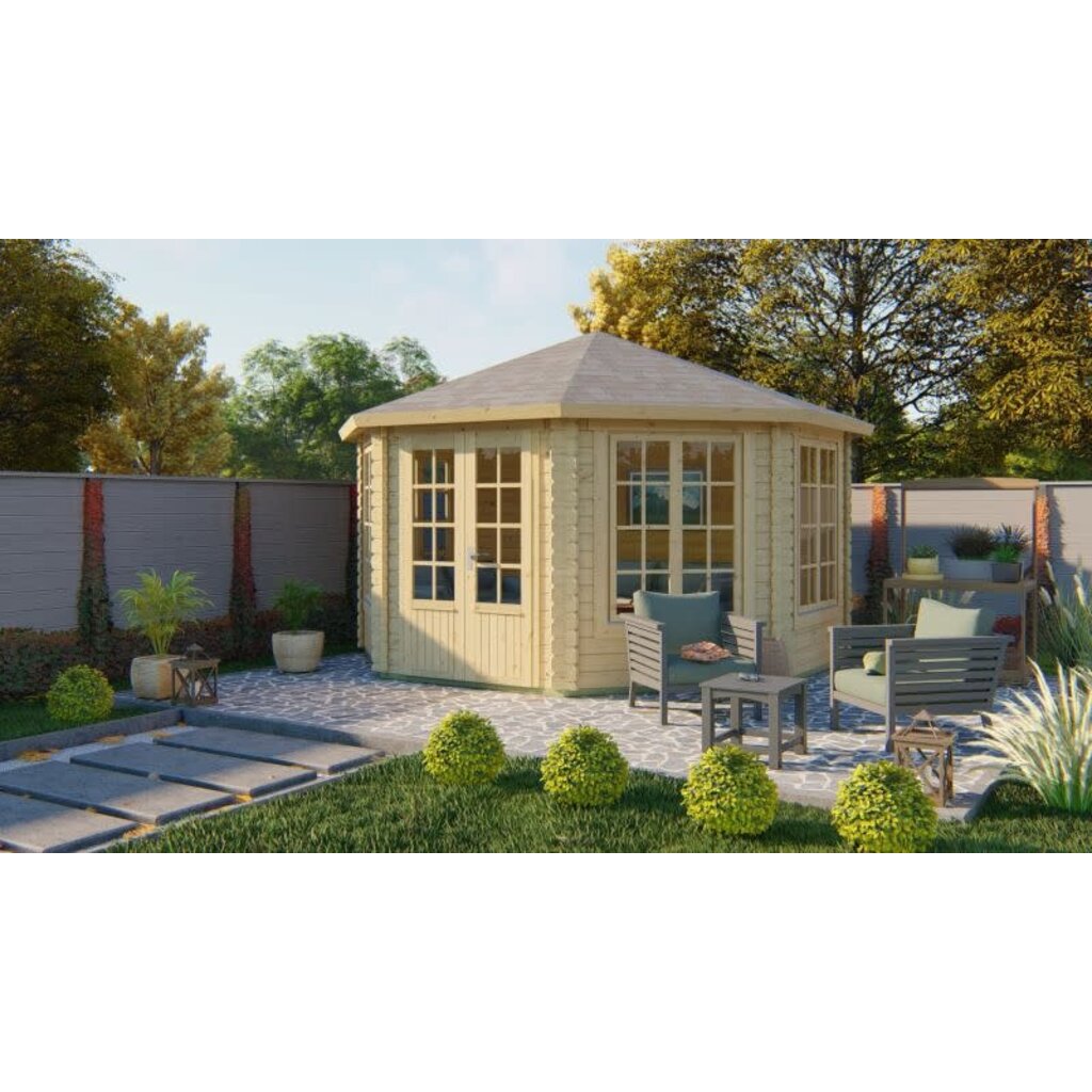 Tuinhuis Lynn - 44 mm - Vuren onb.