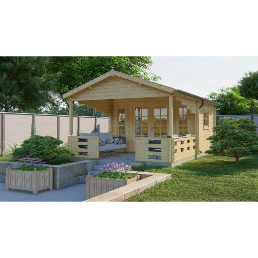 Tuinhuis Sanstrov - 44 mm - Vuren onb.