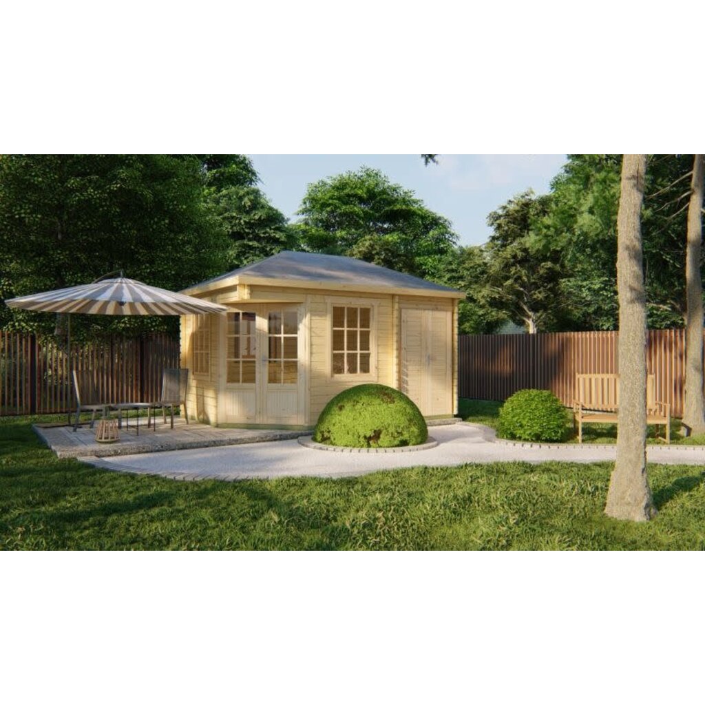 Tuinhuis Agnes - 44 mm - Vuren onb.