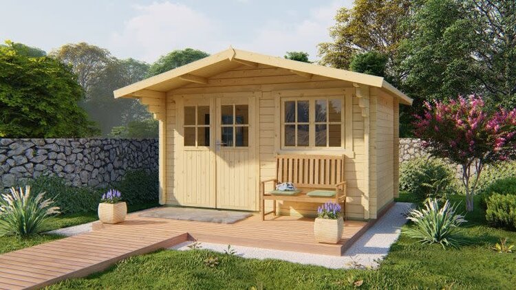 Tuinhuis Rorik - 58 mm - Vuren onb.