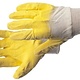 WERKHANDSCHOEN GEEL LATEX SNIJV.