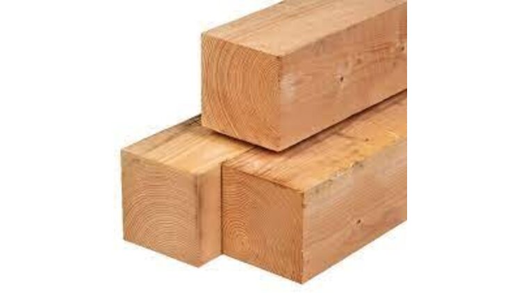 HMR Douglas balk / paal 200 x 200 fijnbezaagd