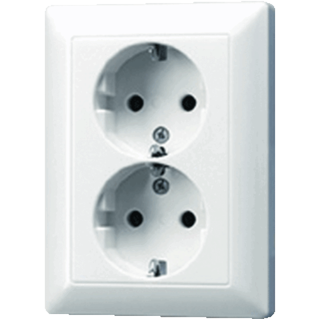 Jung 2-voudige contactdoos met beschermingscontact