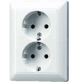 Jung 2-voudige contactdoos met beschermingscontact