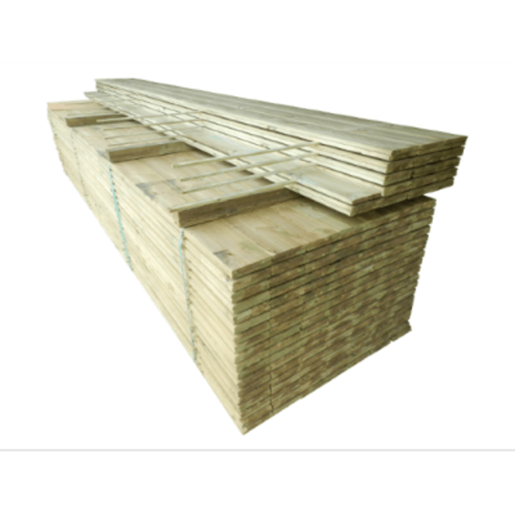 Grenen geschaafde Tuinplank