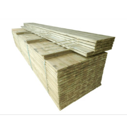 Grenen geschaafde Tuinplank