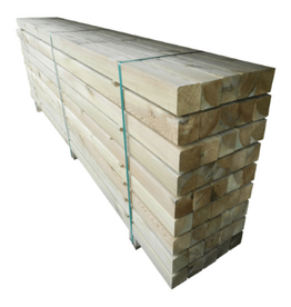 Grenen geschaafde Paal  7 x 7