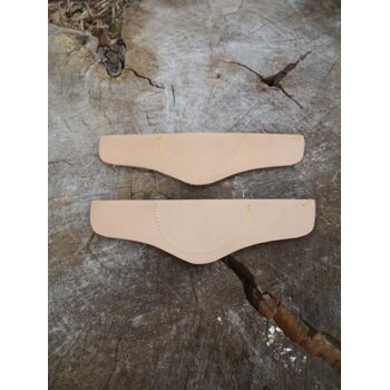 Brede leren klompriemen