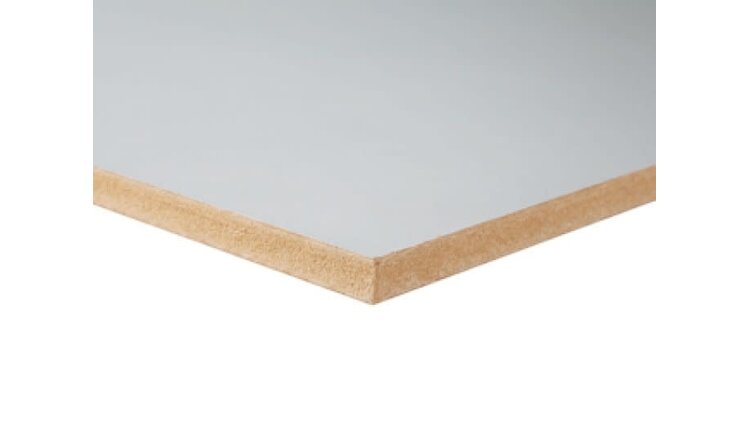 MDF wit gegrond 9mm