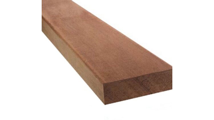 Hardhout  geschaafd 28x45mm 275cm