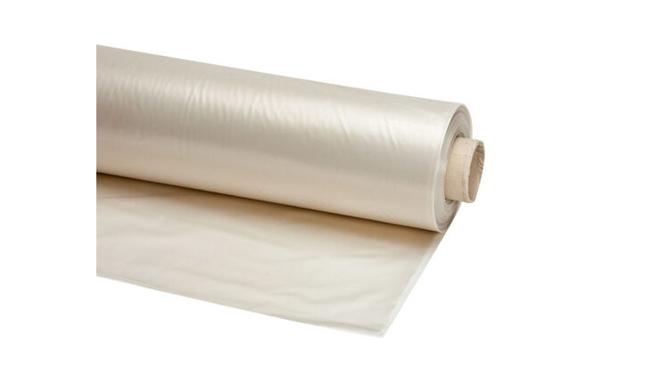 Bouwfolie 60  Transparant  4Mtr  Rol=50Mtr