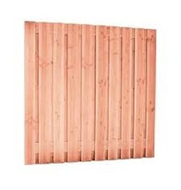 woodvision Redvision geschaafd plankenscherm 21-planks 16 mm, 180 x 180 cm, verticaal recht.