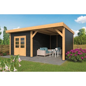 DHZ Plat dak Raalte  Zwart 600x410cm incl. schroefpakket