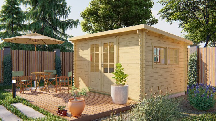 Blokhut - Tuinhuis 28mm Loya