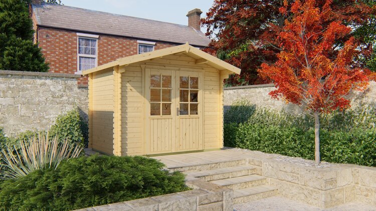 Blokhut - Tuinhuis 28mm Anja