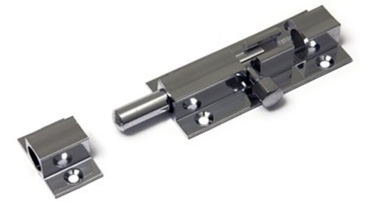 Profiel grendel messing verchr.