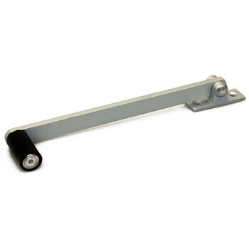 RAAMVALSCHAAR 102MM ALUM. GEANOD. ZWARTE ROLLER