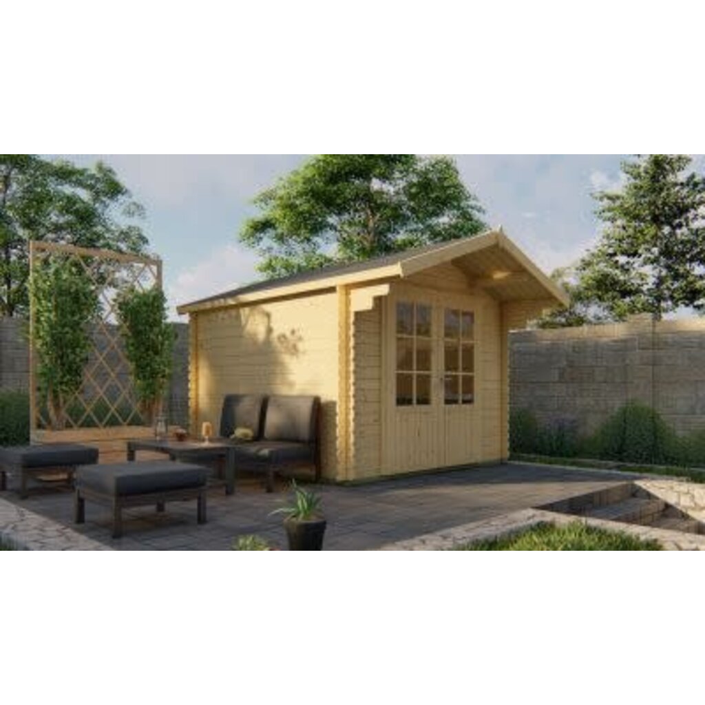 Blokhut - Tuinhuis 28mm Perlund