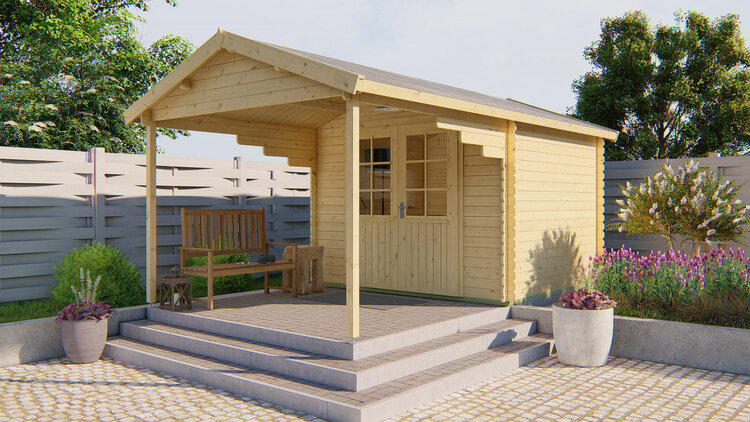 Blokhut - Tuinhuis 28mm Georg