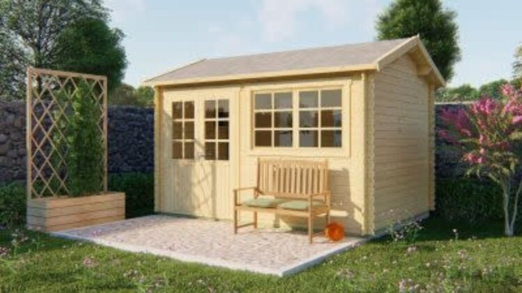 Blokhut - Tuinhuis 28mm Aksel