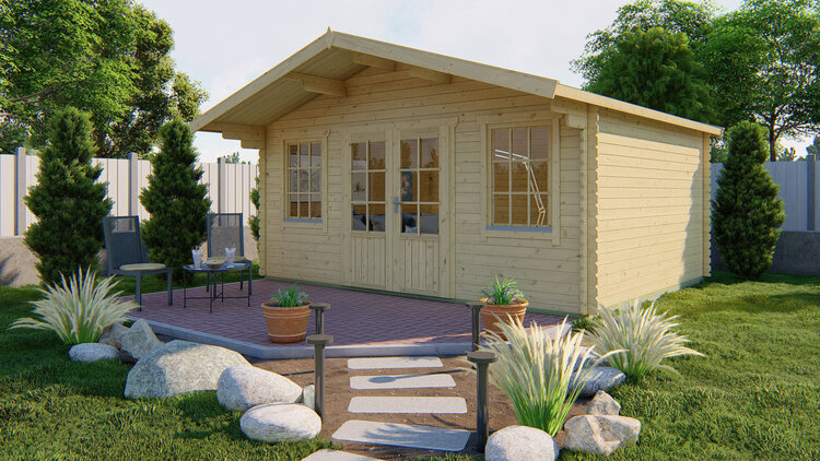 Blokhut - Tuinhuis 28mm Viggo