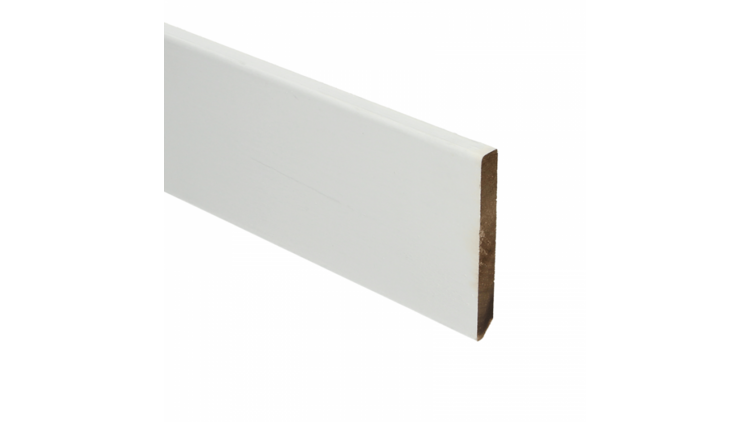 Hardhout Vloer plint wit gegrond