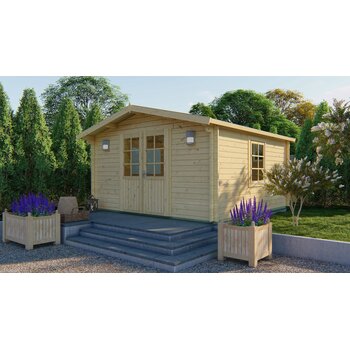 Blokhut - Tuinhuis 40mm met iso glas Gunda