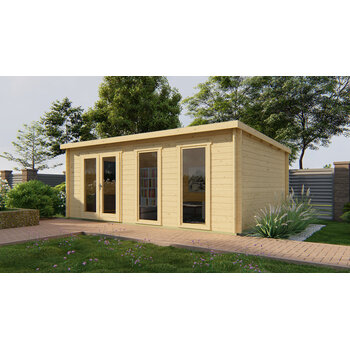 Blokhut - Tuinhuis 40mm met iso glas Annabel
