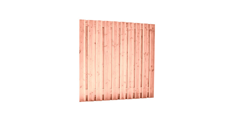 woodvision Douglas geschaafd plankenscherm 21-planks 16 mm, 180 x 180 cm