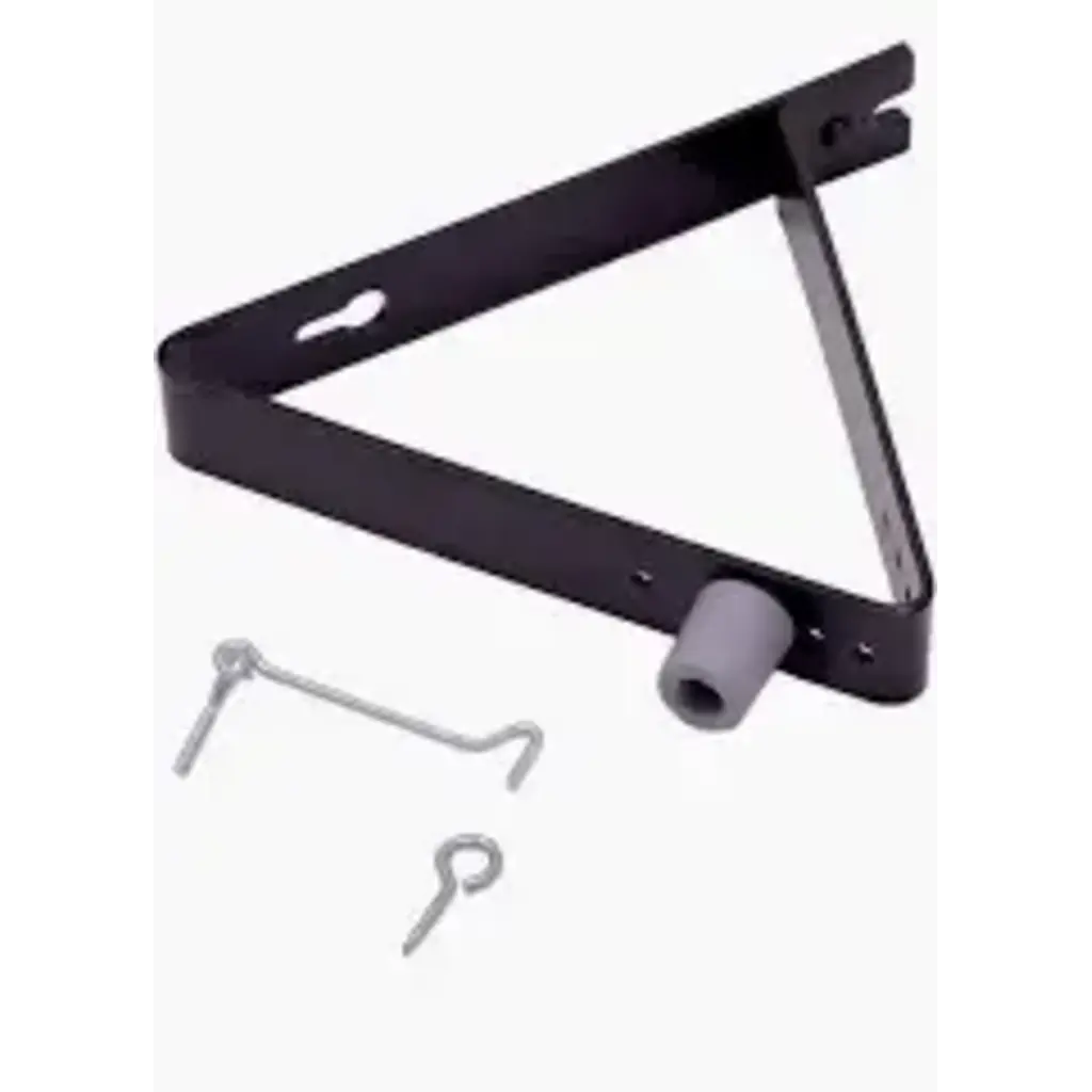 DEURVANGER STANDAARD MET BUFFER EN WINDHAAK  ZWART