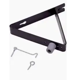 DEURVANGER STANDAARD MET BUFFER EN WINDHAAK  ZWART