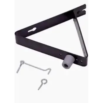 DEURVANGER STANDAARD MET BUFFER EN WINDHAAK  ZWART